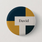 Badge Rond 5 Cm Design élégant et épuré personnalisé (Devant)