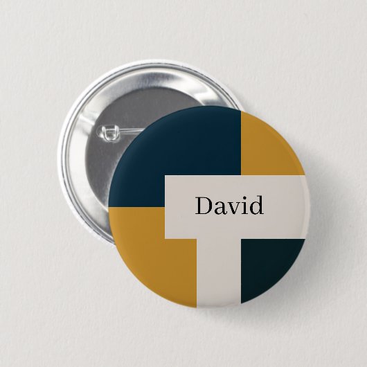 Badge Rond 5 Cm Design élégant et épuré personnalisé (Devant & derrière)