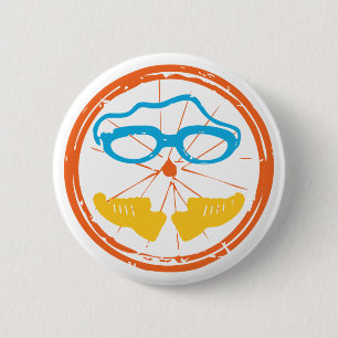 Badge Rond 5 Cm Design fun Triathlon