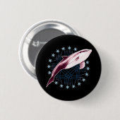 Badge Rond 5 Cm Design graphique Dolphin Slick (Devant & derrière)