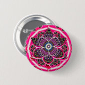 Badge Rond 5 Cm Design Mandala (Devant & derrière)