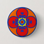 Badge Rond 5 Cm Design méditerranéen en Sicile (Devant)