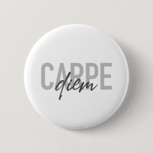 Badge Rond 5 Cm Design moderne, simple, urbain, cool Carpe Diem