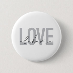 Badge Rond 5 Cm Design moderne, urbain, simple, cool Love Alabama