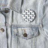 Badge Rond 5 Cm Design Motif de pingouins (En situation)