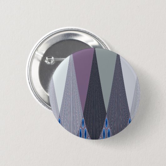 Badge Rond 5 Cm Design oriental contemporain (Devant & derrière)