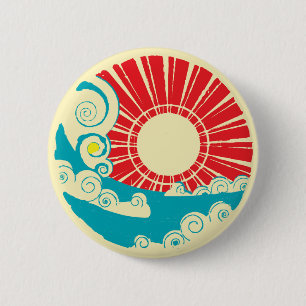 Badge Rond 5 Cm Design vintage japonais style japonais