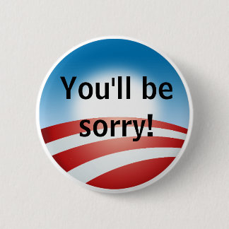 Badge Rond 5 Cm Désolé, Obama