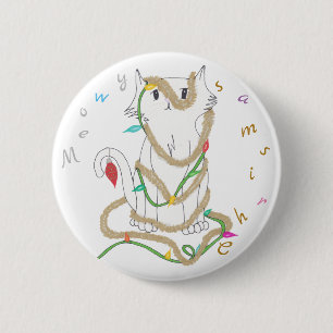 Badge Rond 5 Cm Désordre de Chrismas