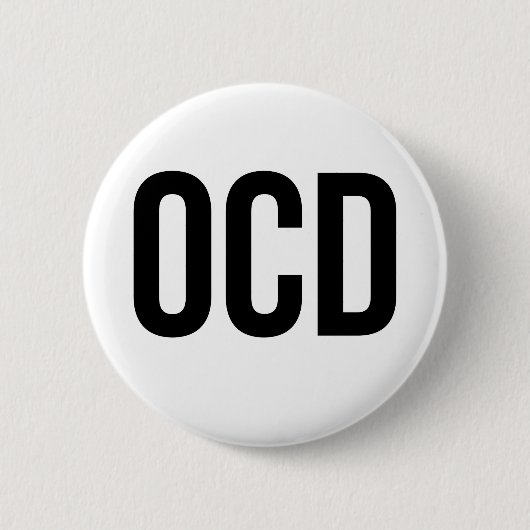 Badge Rond 5 Cm Désordre obsessionnel d'OCD (Devant)