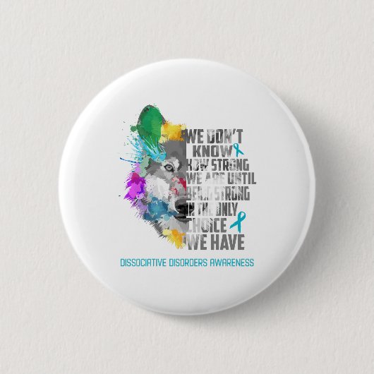 Badge Rond 5 Cm Désordres de dissociation Sensibilisation Soutien  (Devant)