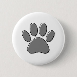 Badge Rond 5 Cm Dessin à mât de chiot mignon