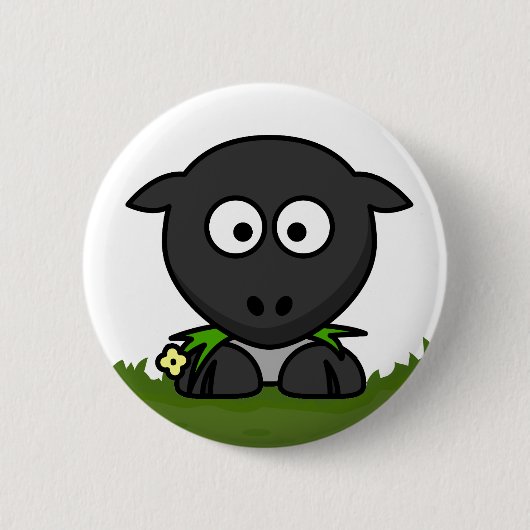 Badge Rond 5 Cm Dessin amusant Rond Sheep (Devant)