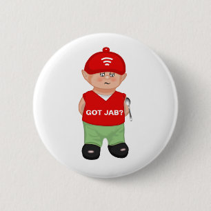 Badge Rond 5 Cm Dessin animé moderne drôle et sarcastique