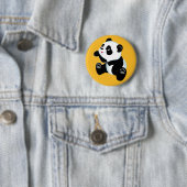 Badge Rond 5 Cm dessin animé panda (En situation)