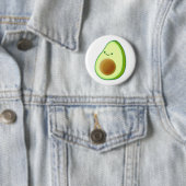 Badge Rond 5 Cm Dessin Avocado mignon (En situation)