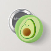 Badge Rond 5 Cm Dessin Avocado mignon (Devant & derrière)