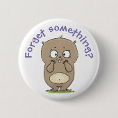 Badge Rond 5 Cm Dessin d'adorable hamster (Devant)