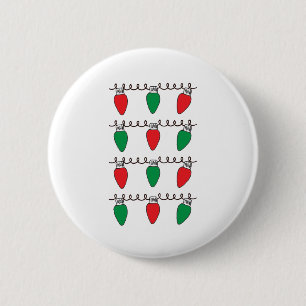 Badge Rond 5 Cm Dessin de l'ampoule de Noël