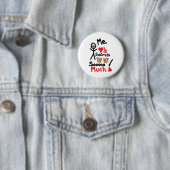 Badge Rond 5 Cm Dessin de l'écureuil (En situation)