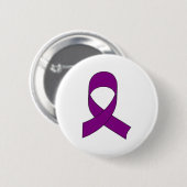 Badge Rond 5 Cm Dessin de ruban violet (Devant & derrière)