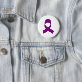 Badge Rond 5 Cm Dessin de ruban violet (En situation)