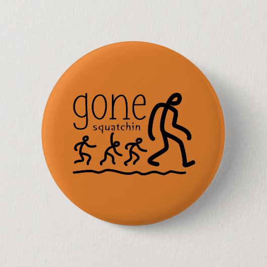 Badge Rond 5 Cm Dessin de Squatchin (Devant)