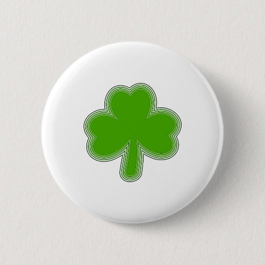 Badge Rond 5 Cm Dessin de trèfle de la Saint-Patrick (Devant)