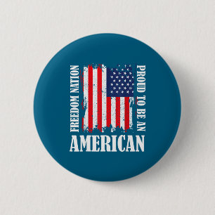 Badge Rond 5 Cm Dessin Drapeau Américain Patriotique Usa Art Graph