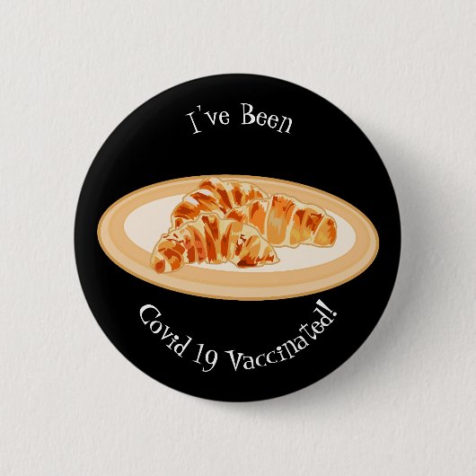 Badge Rond 5 Cm Dessin du Croissant (Devant)