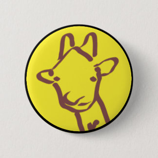Badge Rond 5 Cm dessin minimaliste de girafe