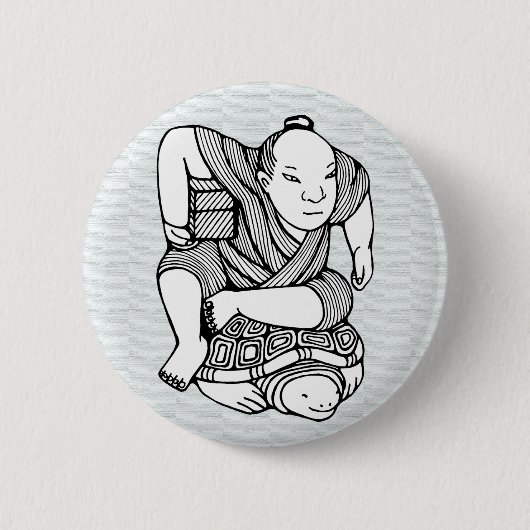 Badge Rond 5 Cm Dessin original de Netsuke (Devant)