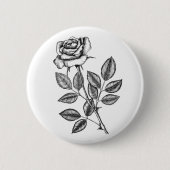 Badge Rond 5 Cm dessin rose 2 (Devant)