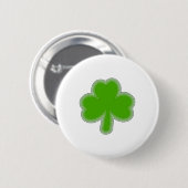 Badge Rond 5 Cm Dessin Shamrock De Saint Patrick (Devant & derrière)