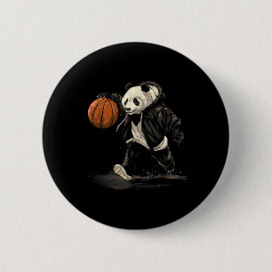 Badge Rond 5 Cm Dessin Sketball Bear Animal Art Sketto Hoop Panda