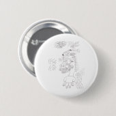 Badge Rond 5 Cm Dessin sur la tête du cheval (Devant & derrière)