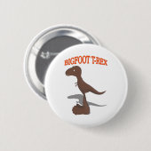 Badge Rond 5 Cm Dessin T-Rex Bigfoot (Devant & derrière)