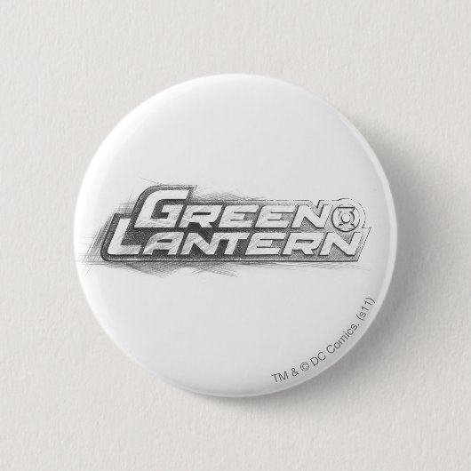 Badge Rond 5 Cm Dessin vert de lanterne (Devant)