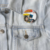 Badge Rond 5 Cm Dessins de détective #120 (En situation)