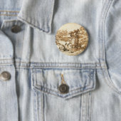 Badge Rond 5 Cm Dessins par Leonardo da Vinci (En situation)