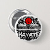 Badge Rond 5 Cm Destroyer Hayate (Devant & derrière)