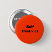 Badge Rond 5 Cm Destruction d'individu (Devant & derrière)