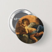 Badge Rond 5 Cm Détail de l'ange, Saints Patron de Modène par Guer (Devant & derrière)