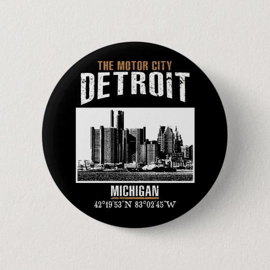 Badge Rond 5 Cm Détroit (Devant)