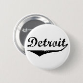 Badge Rond 5 Cm Detroit (Devant & derrière)