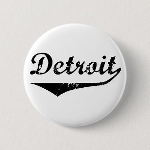 Badge Rond 5 Cm Detroit