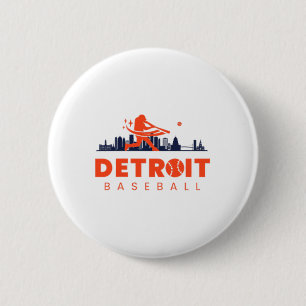 Badge Rond 5 Cm Détroit Bysebyll Vintage minimaliste Retro Bysebyl