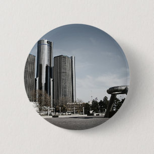 Badge Rond 5 Cm Detroit du centre
