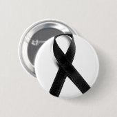 Badge Rond 5 Cm Deuil - Ruban noir (Devant & derrière)
