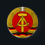 Badge Rond 5 Cm Deutsche Demokratische Republik<br><div class="desc">L'emblème de la RDA (Allemand : Deutsche Demokratische Republik ; L'anglais : La république Démocratique d'Allemande)</div>